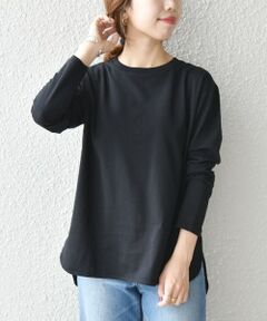 SHIPS any: 〈吸水速乾〉ラウンドヘム ロングスリーブ TEE2