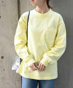 SHIPS / シップス カットソー | 【SHIPS any別注】LOS ANGELES APPAREL: 8.5オンス ヘビーウェイト ポケット ロンT＜WOMEN＞