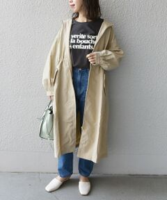 SHIPS / シップス その他アウター | SHIPS any: フード ロングコート with ポーチ〈ウォッシャブル〉