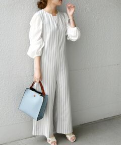 SHIPS / シップス サロペット・オールインワン | SHIPS any: カナパ ストライプ オールインワン〈ウォッシャブル〉