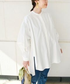 【SHIPS別注】BENCH MARKING SHIRT:ボリュームタックスリーブシャツ