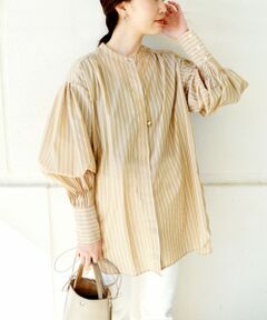 【SHIPS別注】BENCH MARKING SHIRT:シアーボリュームシャツ