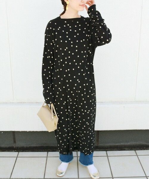 セール Ships別注 Unfil ローシルクジャガードドットワンピース ミニ丈 ひざ丈ワンピース Ships For Women シップスウィメン ファッション通販 タカシマヤファッションスクエア