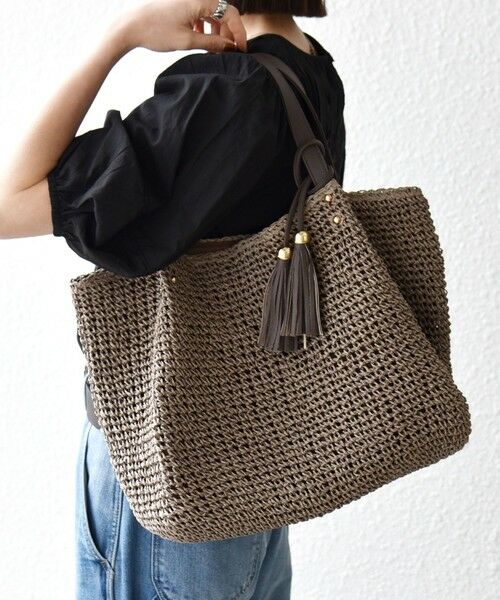 SHIPS / シップス トートバッグ | 《一部追加予約》【WEB限定】SHIPS any: コマアミ トート（ブラウン系）