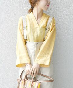 SHIPS / シップス シャツ・ブラウス | SHIPS any: ストライプパターン ソフト スキッパー ブラウス〈ウォッシャブル〉