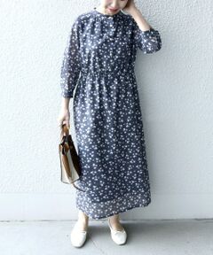SHIPS / シップス ロング・マキシ丈ワンピース | SHIPS any:  SPRINTEX フラワー ドット ワンピース