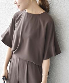 SHIPS / シップス シャツ・ブラウス | サテンショートスリーブプルオーバー◇