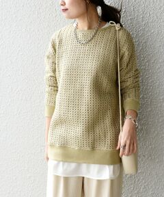 SHIPS / シップス カットソー | メッシュビッグプルオーバー