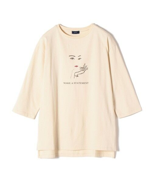 SHIPS for women / シップスウィメン カットソー | プリントTEE 7/S | 詳細18