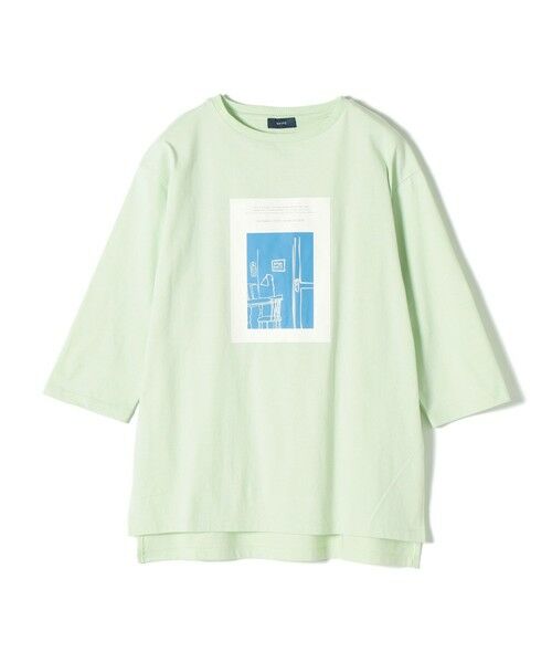 SHIPS for women / シップスウィメン カットソー | プリントTEE 7/S | 詳細23