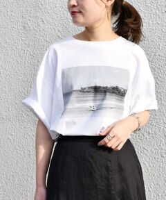 SHIPS / シップス カットソー | * オーガニックコットン フォト ショート スリーブ TEE