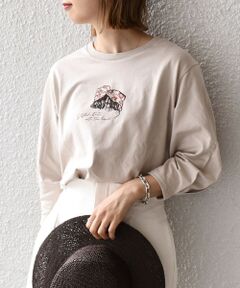 ボリュームスリーブプリントTEE