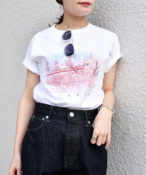 SHIPS for women / シップスウィメン Tシャツ | meyoco プリントクルーネックTEE◇ | 詳細4