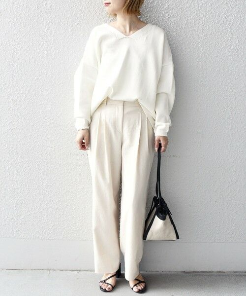 SHIPS / シップス その他パンツ | ホワイトリネンライクストレートパンツ | 詳細10