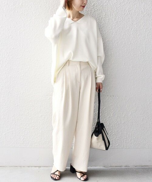 SHIPS / シップス その他パンツ | ホワイトリネンライクストレートパンツ | 詳細11