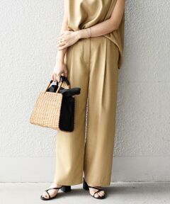 SHIPS / シップス その他パンツ | リネンライクスラブタックパンツ◇