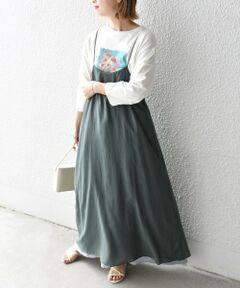 SHIPS / シップス ロング・マキシ丈ワンピース | リバーシブルキャミワンピース◇