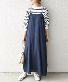 SHIPS / シップス ロング・マキシ丈ワンピース | リバーシブルキャミワンピース◇
