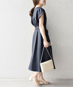 SHIPS / シップス ロング・マキシ丈ワンピース | リネンライクスラブワンピース◇