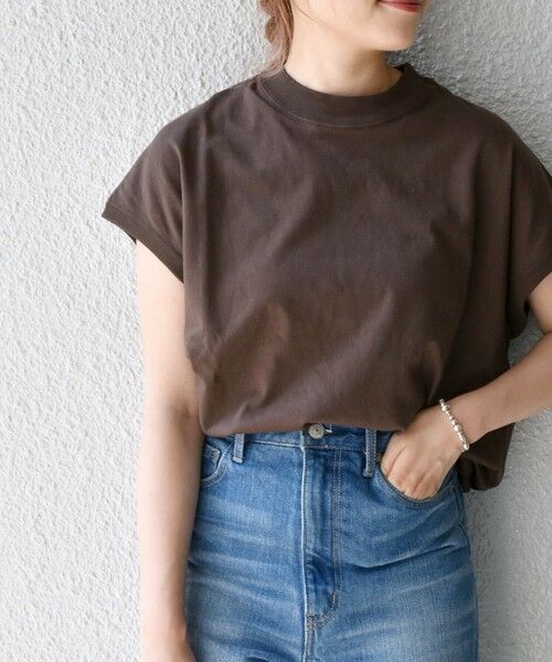 SHIPS for women / シップスウィメン カットソー | SHIPS any: USAコットン モックネックTEE2〈抗菌防臭〉 | 詳細23