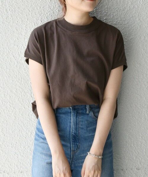 SHIPS for women / シップスウィメン カットソー | SHIPS any: USAコットン モックネックTEE2〈抗菌防臭〉 | 詳細24