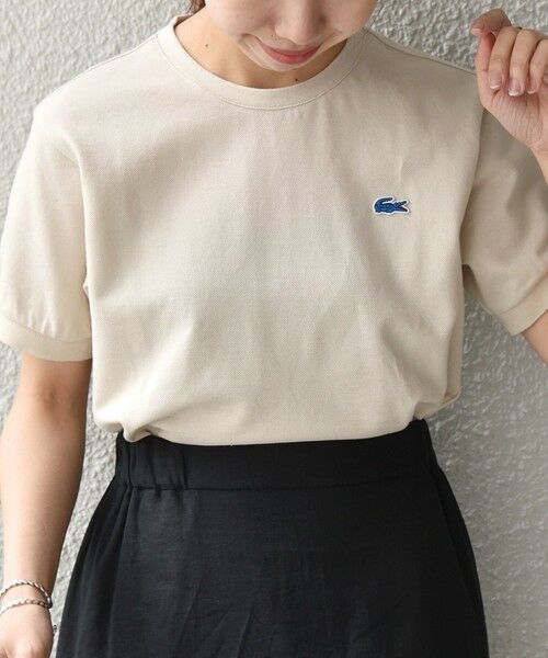 SHIPS for women / シップスウィメン カットソー | 【SHIPS any別注】LACOSTE: PIQUE クルーネック Tシャツ | 詳細3