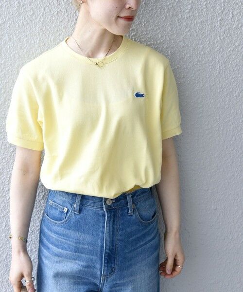 SHIPS for women / シップスウィメン カットソー | 【SHIPS any別注】LACOSTE: PIQUE クルーネック Tシャツ | 詳細15