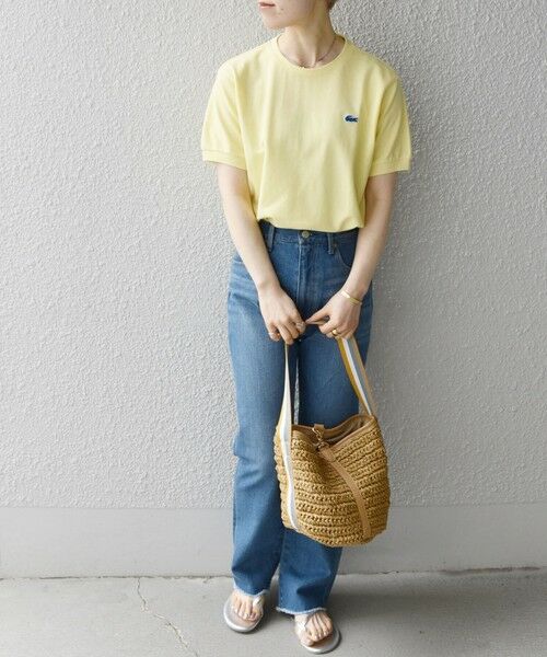 SHIPS for women / シップスウィメン カットソー | 【SHIPS any別注】LACOSTE: PIQUE クルーネック Tシャツ | 詳細18