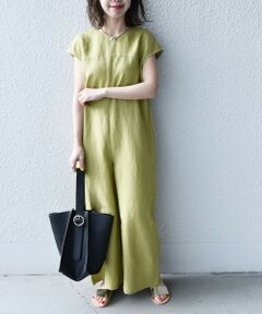 SHIPS / シップス サロペット・オールインワン | SHIPS any: リネン ミックス オールインワン