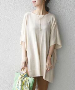 SHIPS / シップス ニット・セーター | SHIPS any: リネン ミックス スクエア プルオーバー