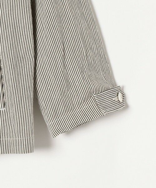 SHIPS / シップス ノーカラージャケット | SHIPS any: ヒッコリー ワークジャケット | 詳細4