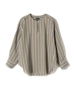 SHIPS / シップス シャツ・ブラウス | ストライプバックボタンスリットブラウス