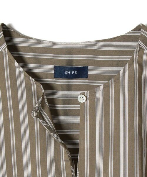 SHIPS / シップス シャツ・ブラウス | ストライプバックボタンスリットブラウス | 詳細3
