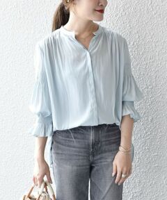 SHIPS / シップス シャツ・ブラウス | シャーリング7分袖ブラウス