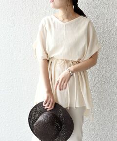 SHIPS / シップス カットソー | コットンクレープチュニック