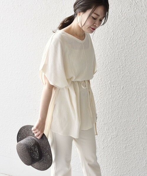 SHIPS / シップス カットソー | コットンクレープチュニック | 詳細4