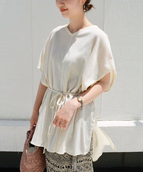 SHIPS / シップス カットソー | コットンクレープチュニック | 詳細8