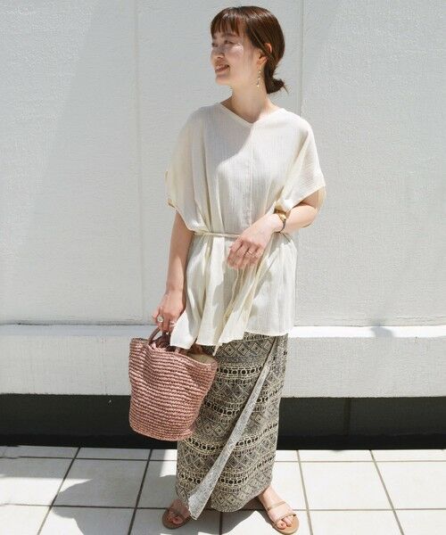 SHIPS / シップス カットソー | コットンクレープチュニック | 詳細9