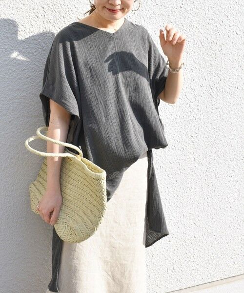 SHIPS / シップス カットソー | コットンクレープチュニック | 詳細18