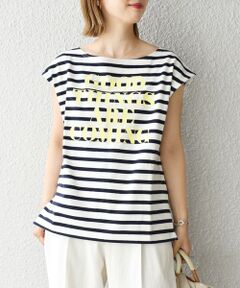 SHIPS / シップス カットソー | プリントボーダールーズトップス◇