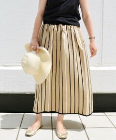 SHIPS / シップス ミニ・ひざ丈スカート | Soi-e:ストライプギャザースカート