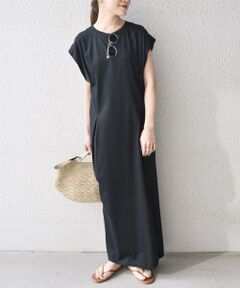 SHIPS / シップス ロング・マキシ丈ワンピース | オーガニックコットンタックワンピース◇