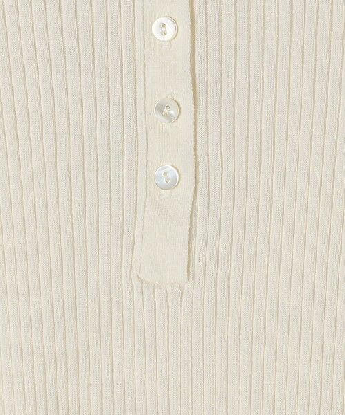 SHIPS / シップス ニット・セーター | コットンシルク ヘンリーネックリブトップス | 詳細6