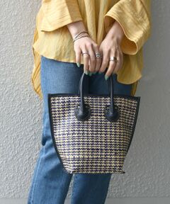 SHIPS any: RAFFIA パターン バッグ