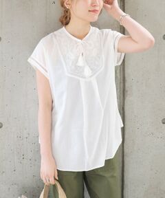 SHIPS / シップス シャツ・ブラウス | SHIPS any: エンブロイダリー ヨーク ブラウス 〈ウォッシャブル〉