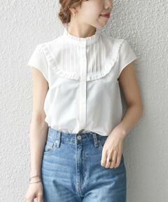 SHIPS / シップス シャツ・ブラウス | SHIPS any:フリルカラー フレンチスリーブ ブラウス〈ウォッシャブル〉