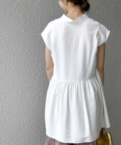 SHIPS / シップス シャツ・ブラウス | SHIPS any: バックフレア ショートスリーブ スタンドカラーシャツ〈ウォッシャブル〉