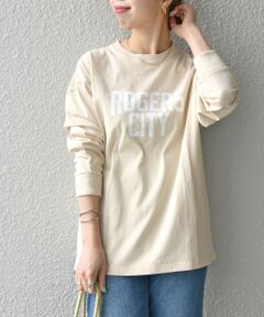 【SHIPS any別注】THE KNiTS: カレッジ ロングスリーブ TEE