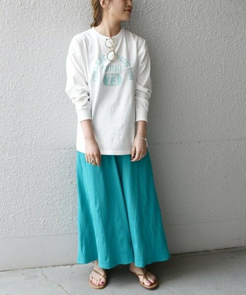 SHIPS for women / シップスウィメン Tシャツ | 【SHIPS any別注】THE KNiTS: カレッジ ロングスリーブ TEE | 詳細5