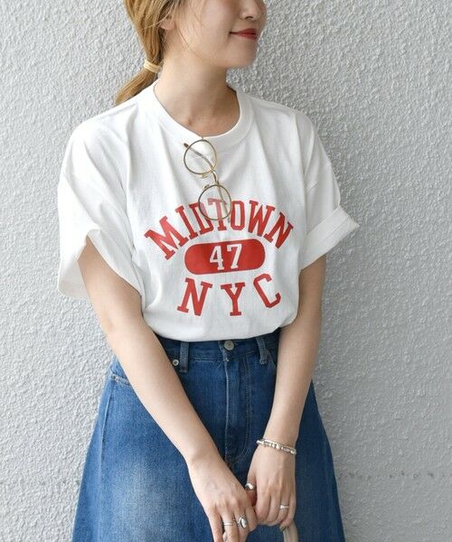 SHIPS for women / シップスウィメン Tシャツ | 【SHIPS any別注】THE KNiTS: カレッジ ショートスリーブ TEE | 詳細7